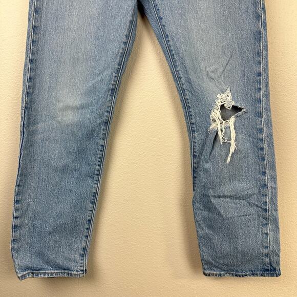 Levi's Premium Wedgie Straight Fit Jeans 27 Distressed - Picture 6 of 15